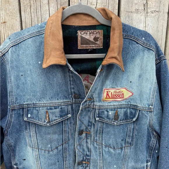 Vintage Canada Sportswear Denim Jacket – Distressed vibes Sz M - Picture 7 of 14